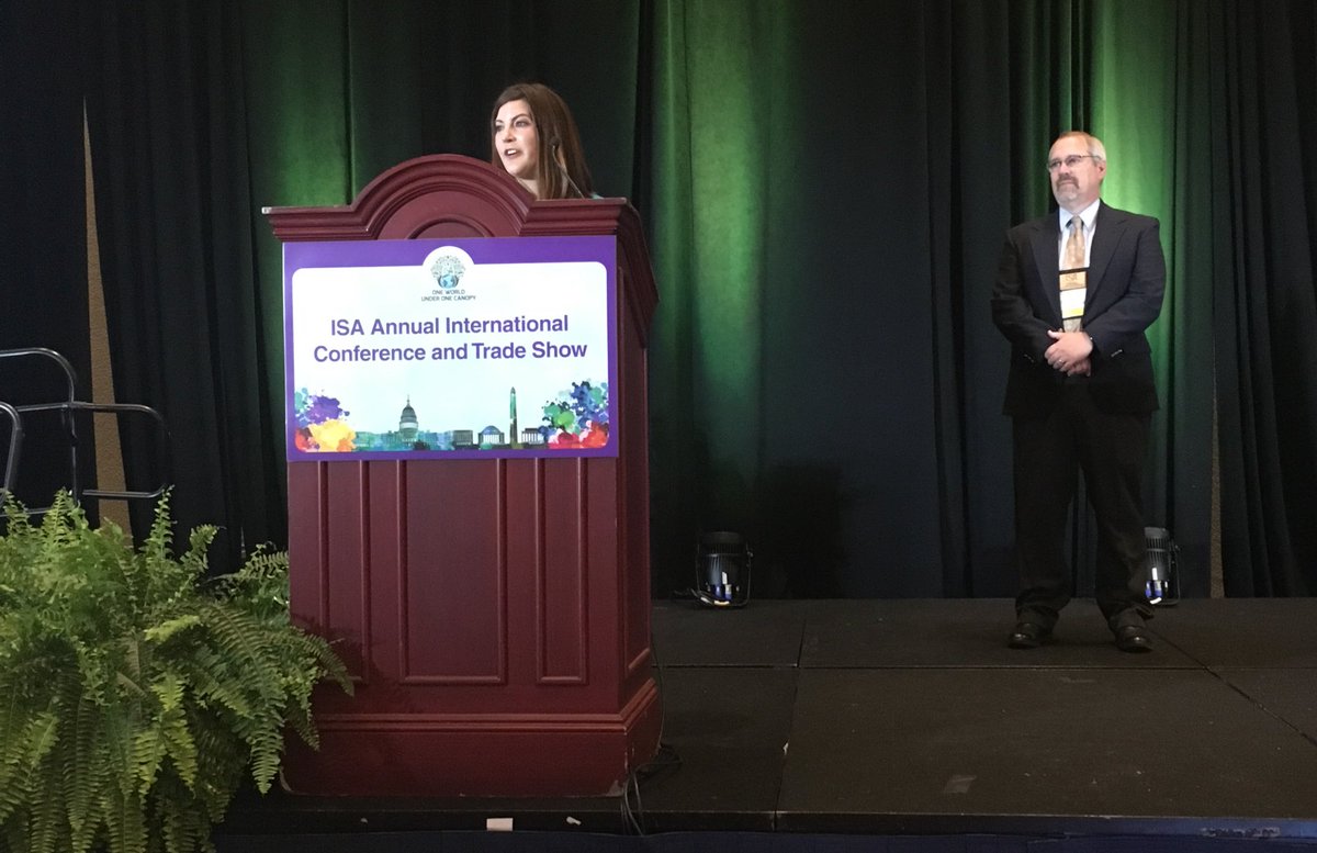 treevangelist's tweet photo. Our new @ISArboriculture Executive Director Caitlyn Pollihan is introduced at #ISAdc https://t.co/rrjhySIb12