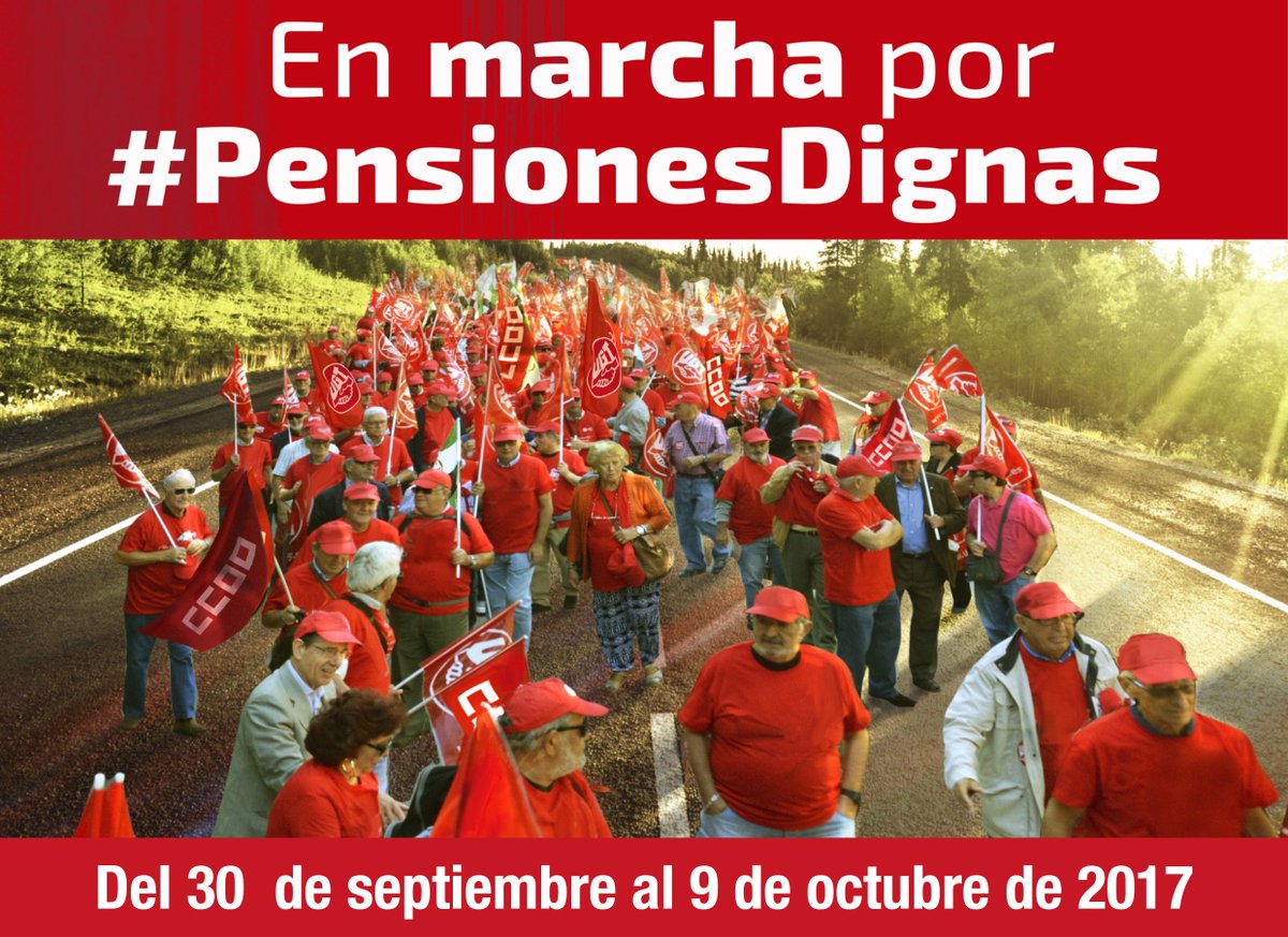 UGT_Comunica's tweet photo. Del 30 de sept. al 9 de oct., marchas por #PensionesDignas. Las pensiones no son un problema, sino una necesidad https://t.co/eyMN493V4J https://t.co/6aie5BU2GH