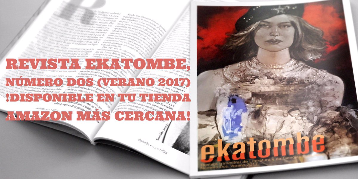 ExodusEdiciones's tweet photo. Revista cubana de literatura arte y ciencias culturales. #ekatombe  ya disponible en #amazon https://t.co/61dUtIiPgm https://t.co/3svZHwcT2R