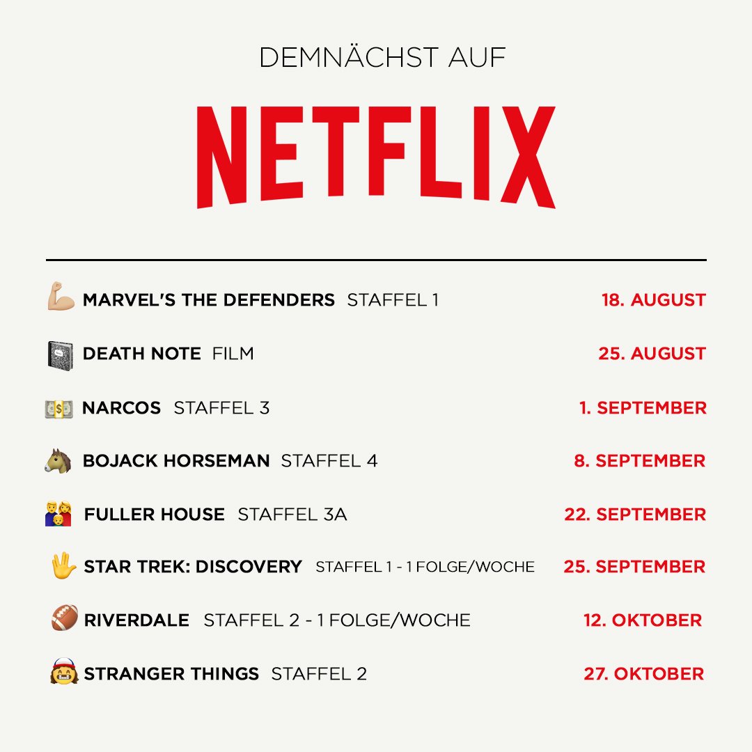 NetflixDE's tweet photo. Macht euch bereit! Das erwartet euch bald auf Netflix. https://t.co/kZ5KJV5J9Y