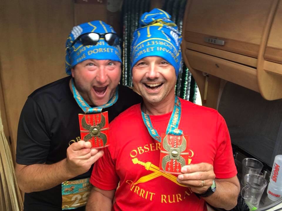 LendrumsDriving's tweet photo. John and Mark achieve the #DorsetInvader #halfmarathon for @wave105radio cash for kids. https://t.co/qAWqtdW11v