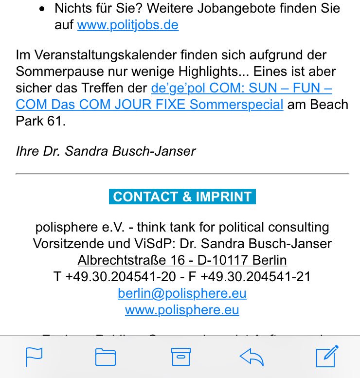degepolCOM's tweet photo. 😍 wir haben es in den @politjobs Newsletter als Veranstaltungshinweis geschafft mit #COM2SunFun heute Abend 👍🎉🥂#goalsgoalsgoals #nailedit https://t.co/sDU3nrv3iw