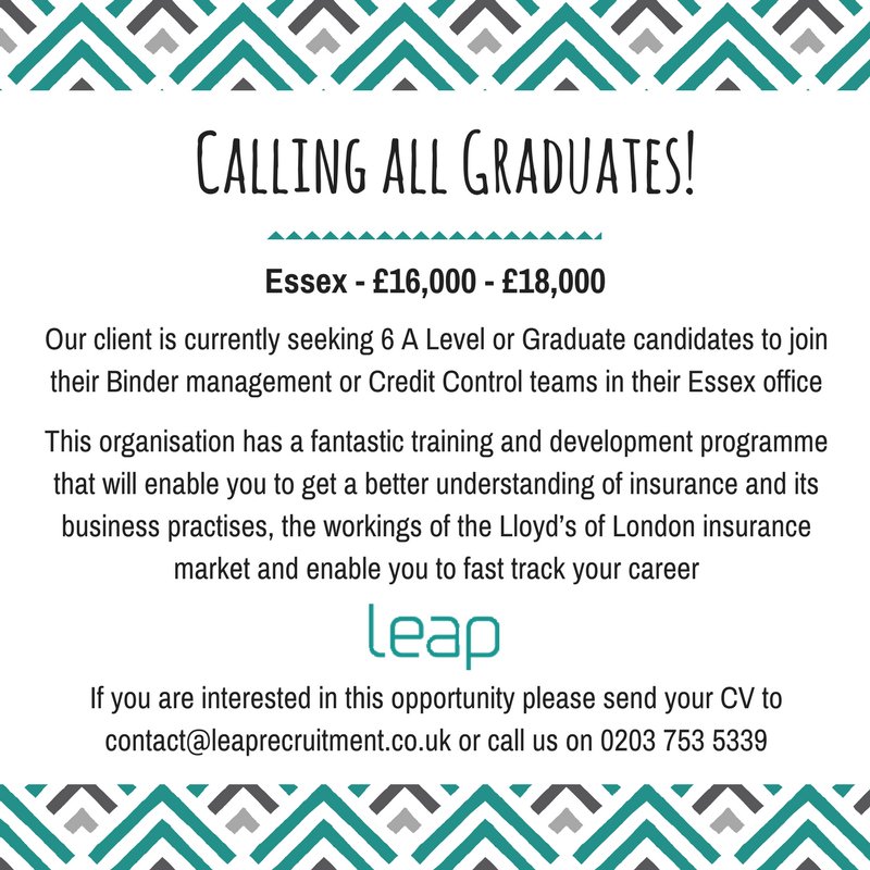 **NEW VACANCIES**