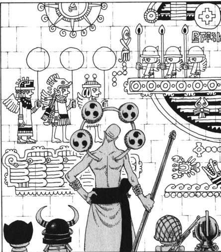 まぁええか エネルの見てるこの壁画は古代兵器を表してるのかな エネル 月の壁画 古代兵器 ワンピース好きと繋がりたい T Co Fkiobysckq Twitter