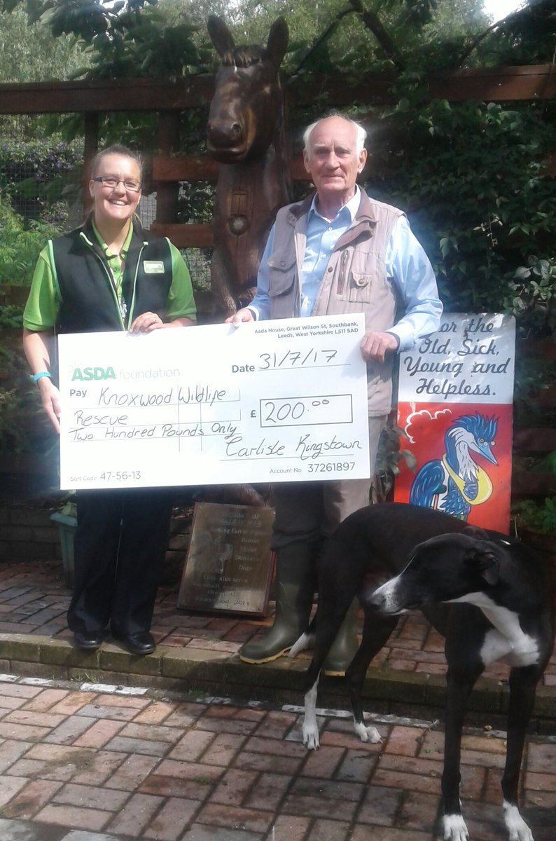 #GreenTokenGiving <a href="/AsdaFoundation/">Asda Foundation</a> donated  £200 to <a href="/Knoxwoodrescue/">Knoxwood Wildlife Rescue</a> as votes by you, our customers.