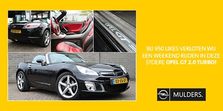 Een weekend cruisen in een Opel GT? Doe mee met de win-actie op onze Facebookpagina: ow.ly/MOOb30do96m