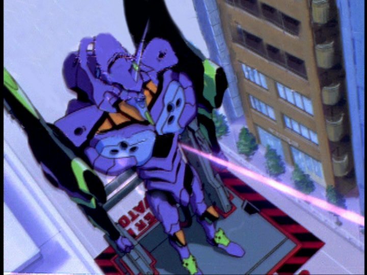 七井史門 梶原作品にハマりだす 第6話 そしてラミエルとの対決だが ロングレンジビームの攻撃に初号機が倒れ おまけにatフィールド持ち また第3新東京市に陣取ってドリルで地下のネルフ基地を貫通させるネタは外見とのギャップもありインパクトを残す