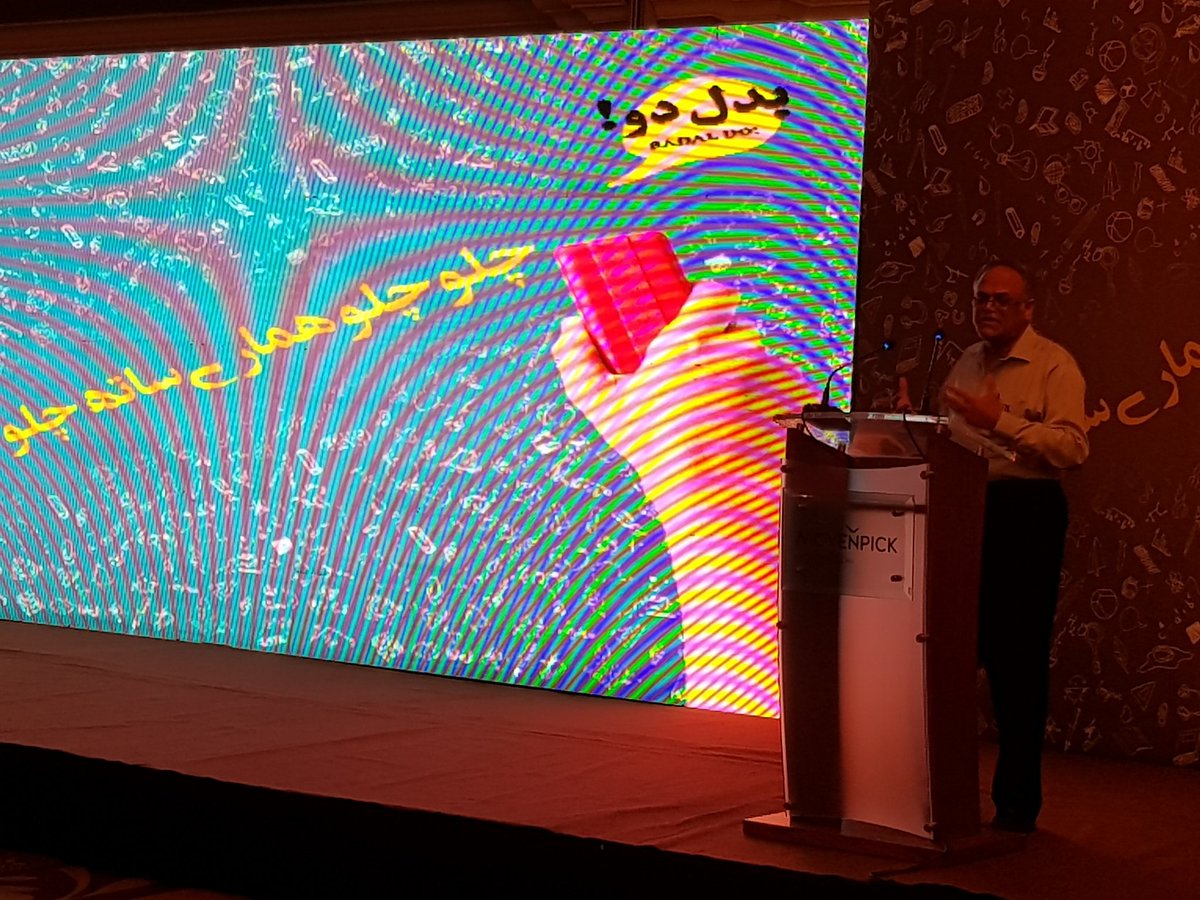 BadalDoPk's tweet photo. #Javedjabbar speaking at the orientation of badal dos second cohort #happeningnow #badaldo https://t.co/4qbO9xStWp