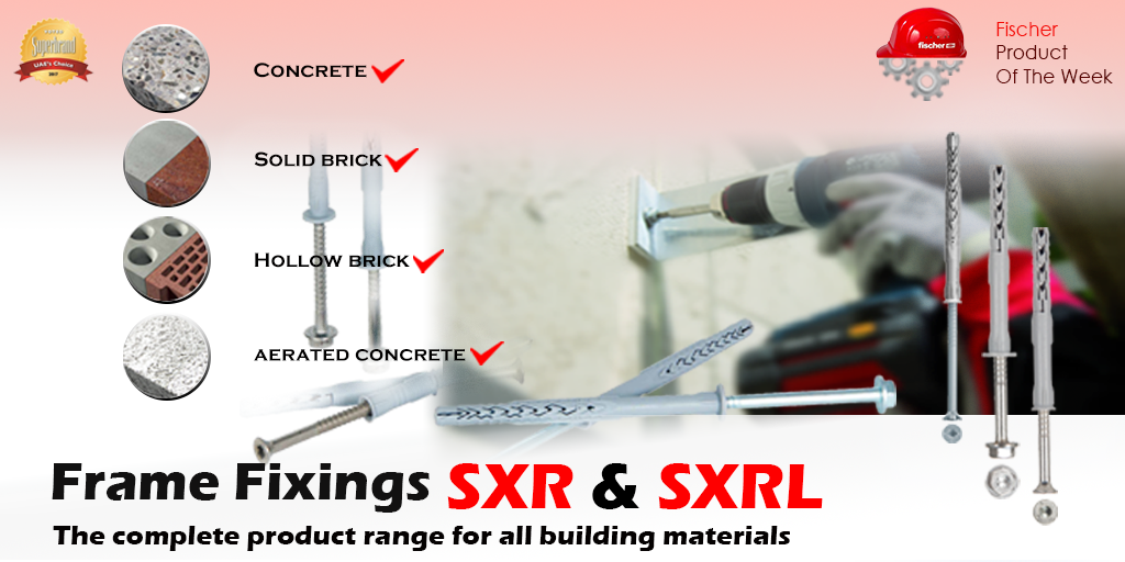 fischer_ae's tweet image. Frame Fixing SXR &amp;amp; SXRL- #Application the complete product range for all building materials.#productoftheweek #Framefixing #Fixingsolution