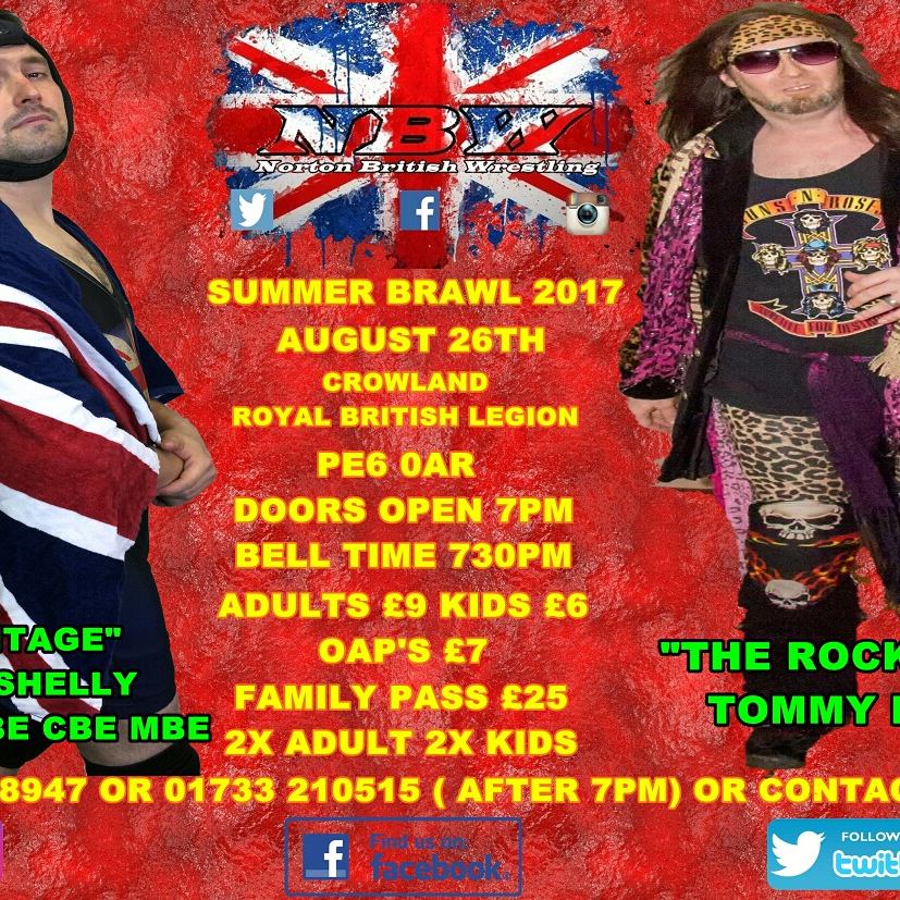 NbwOfficial's tweet photo. #nbw#summerbrawl#crowland#Peterborough#August26th#ukwrestling#prowrestling#vintage @Vintage_Ben @TommyLust https://t.co/Sd9nJHRS3U