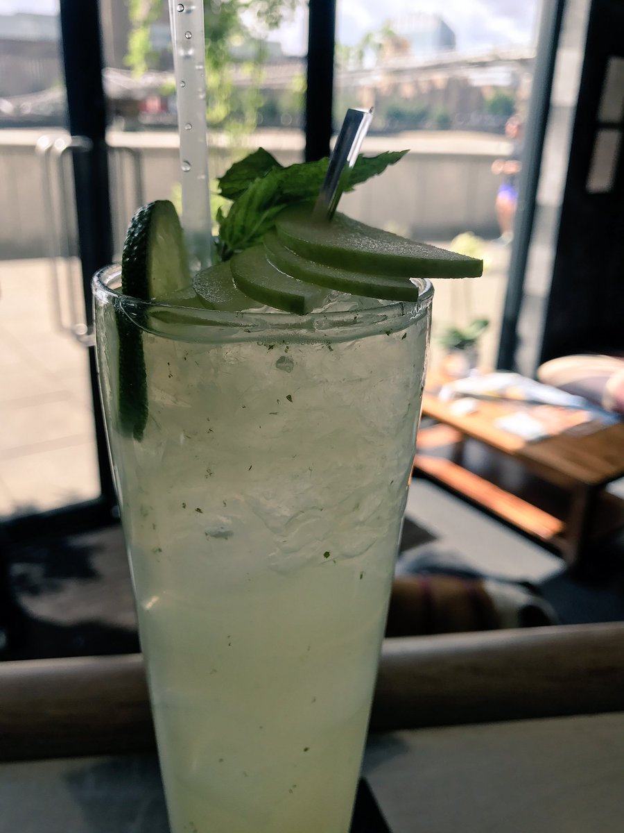 NorthbankLondon's tweet photo. Curio Cardamom Vodka shaken with Elderflower Liqueur, Almond Syrup, Lime Juice and topped up with Apple Juice #cocktail #cornishspirits https://t.co/JxkEACWmKc