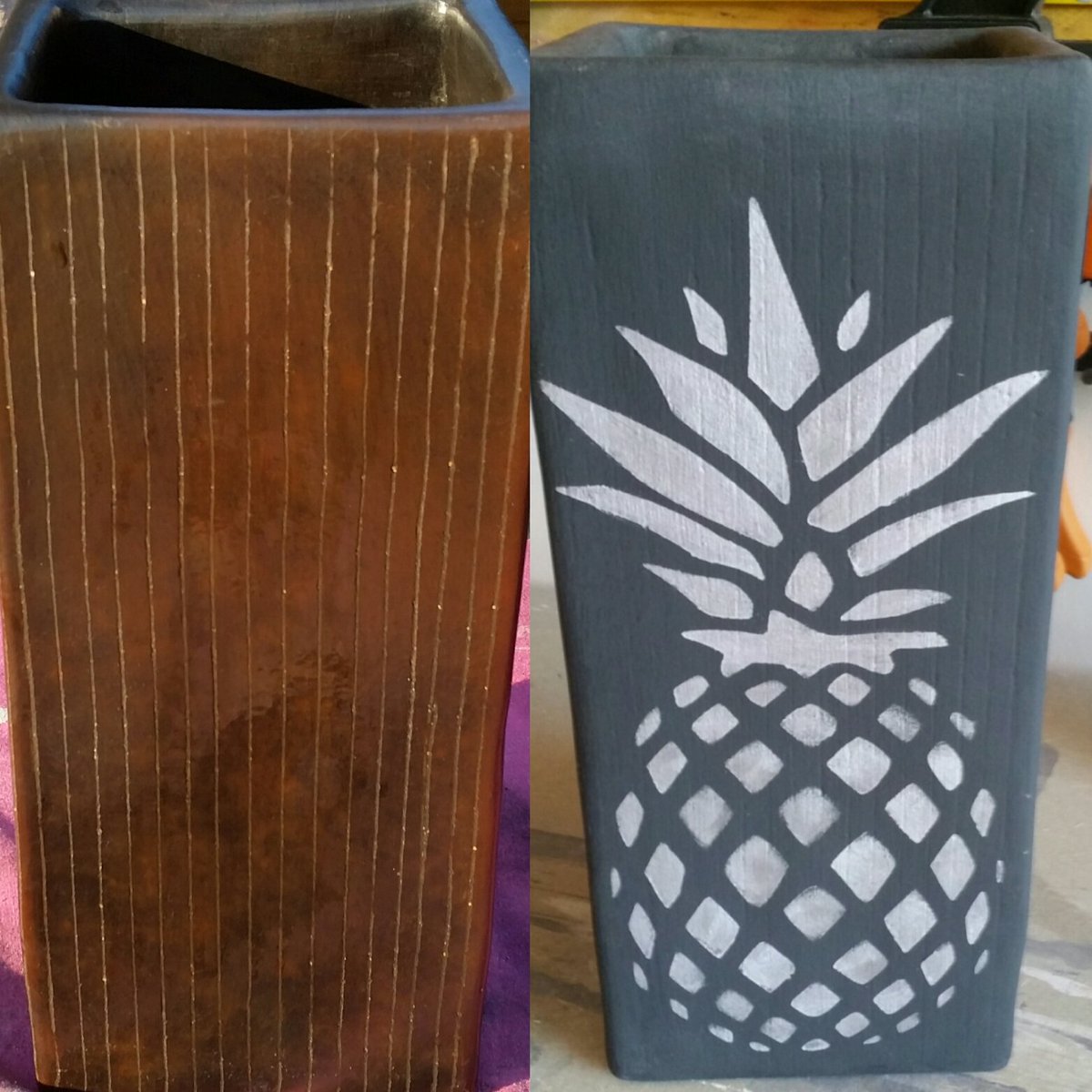 dolledupcycling's tweet photo. Love a #before&amp;after #charityshopfind #boringbrown to #beautiful https://t.co/gradvt2ily
