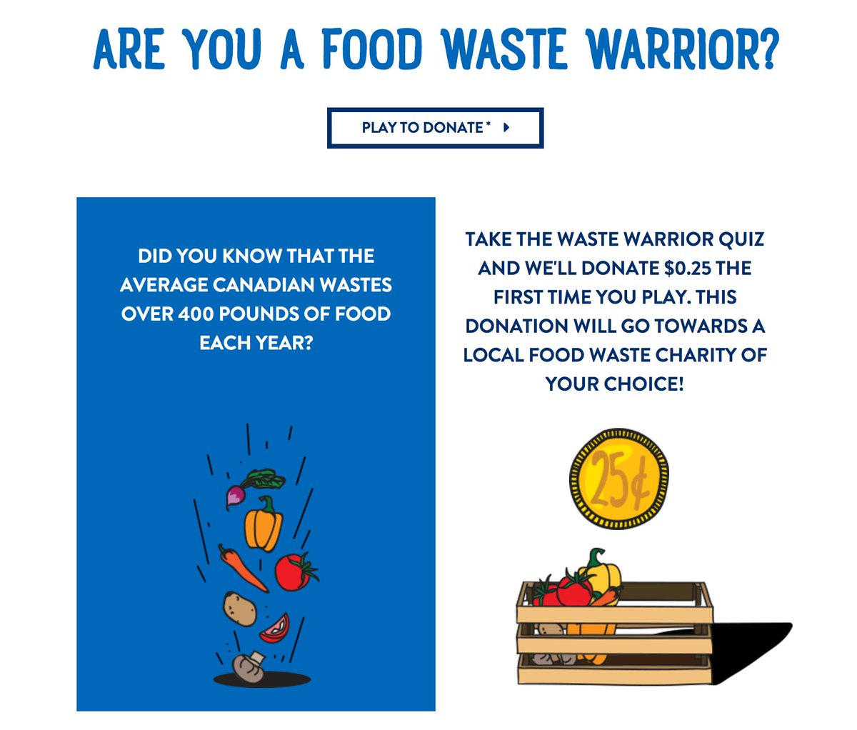 ffcf's tweet photo. Are you a Food Waste Warrior? Take the quiz, share and donate to Farm Folk City Folk @ffcf https://t.co/rDLtWyupsa #foodprintBC #localfood https://t.co/YdykegMOKp