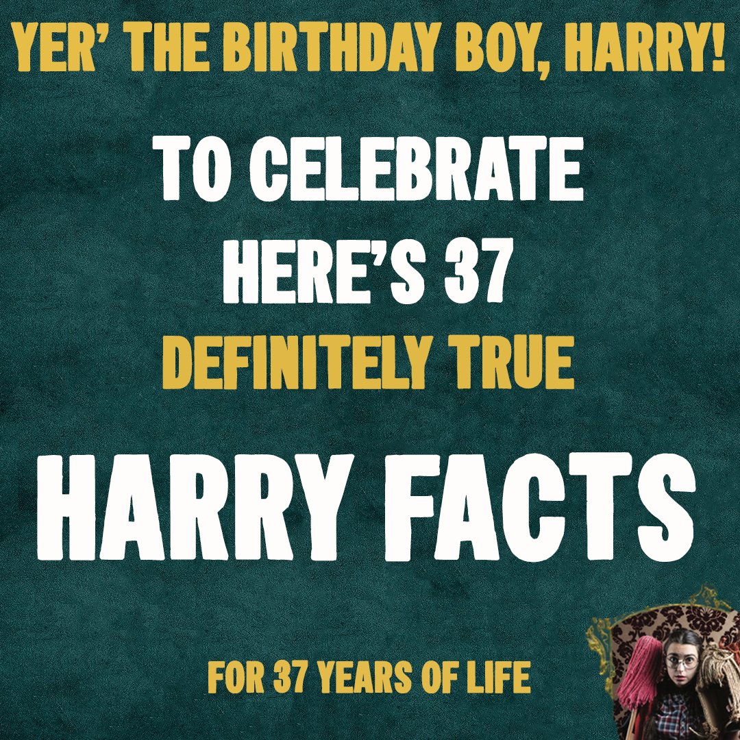 PuffsPlay's tweet photo. Harry, it's your birthday. #HappyBirthdayHarry #HarryFacts https://t.co/PULesSOhHP