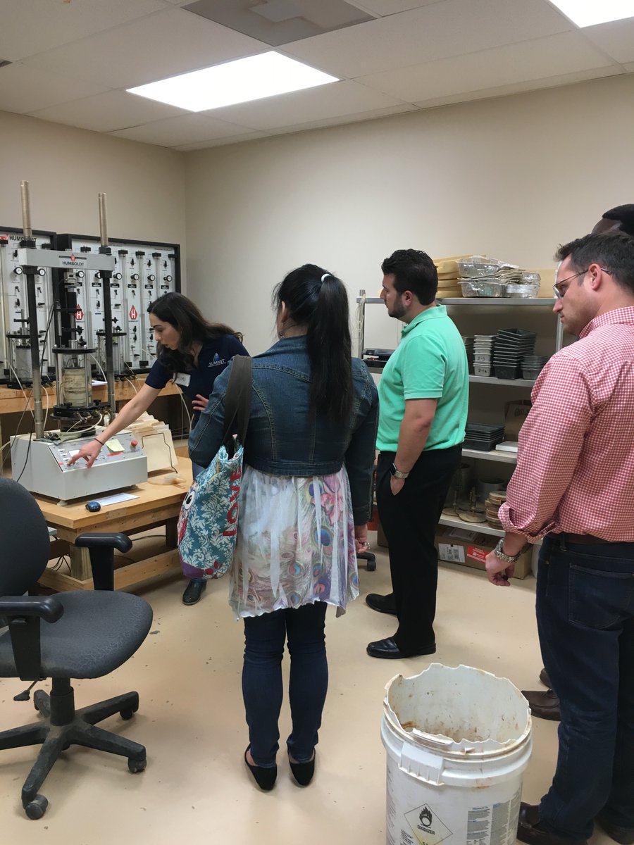 TheSUMMITCo's tweet photo. Was great having @grayconstructio at the office Friday to talk #SubsurfaceExploration and show off our in-house laboratory. #Engineering https://t.co/qp1EDi0mgR