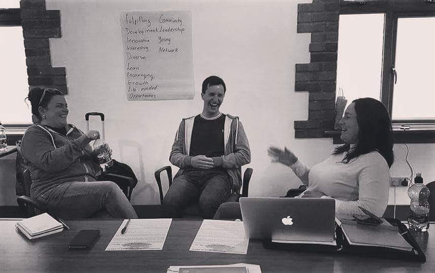 JCIedc's tweet photo. Some of our attendees doing some 'serious' work at the weekend in @jcimonaghan for #jcijumpstart17 #laughter #fun #roleplay #jci https://t.co/P85OCYfuJe