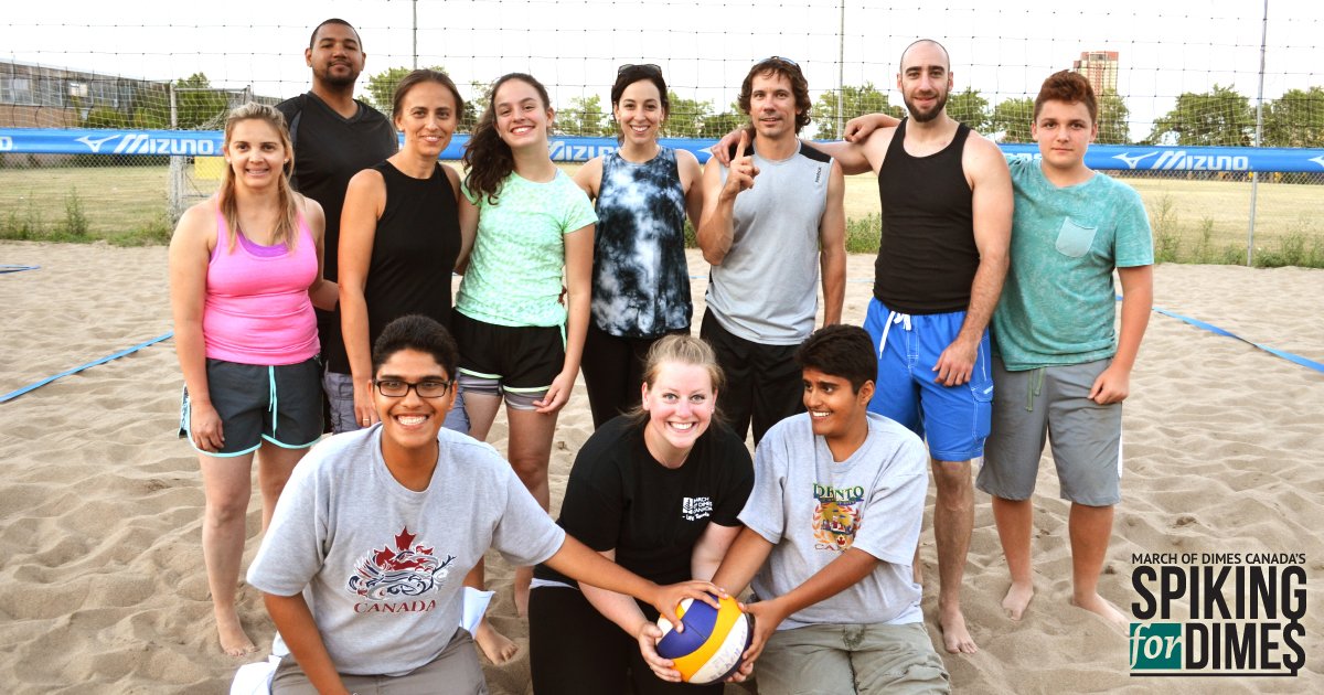 marchofdimescda's tweet photo. Lookin' forward to #SFDToronto this evening! Volleyballs bouncing at @beachblastTO from 6pm! Come join if you can! https://t.co/fummZS1Jpw https://t.co/xr55L80G1B