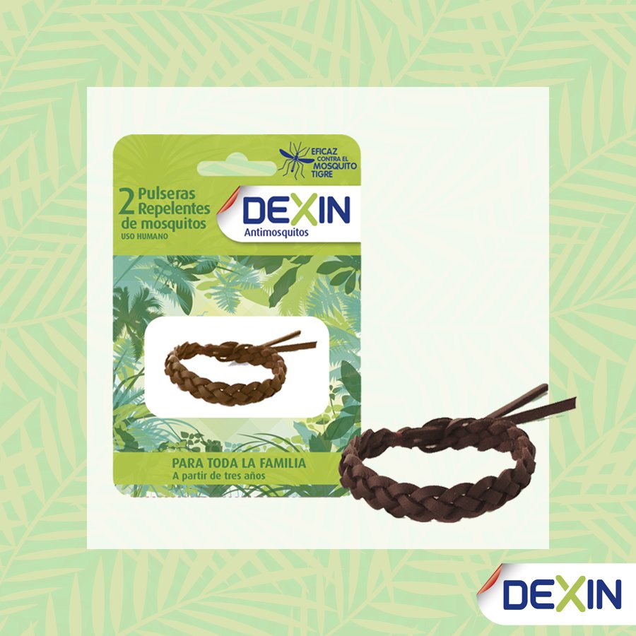 14 días de protección frente a los mosquitos con la Pulsera Repelente #DEXIN con citriodiol. ¡Eficaz incluso frente al mosquito tigre!