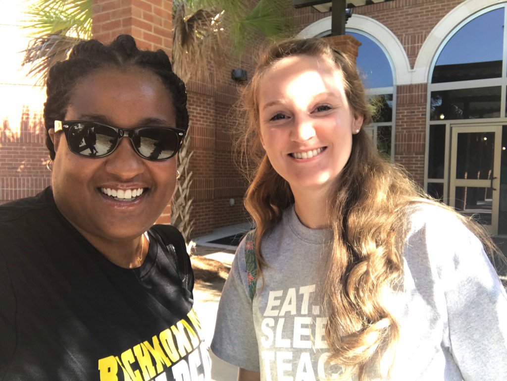Tsal54's tweet photo. Veteran and Newbie rocking in the Hill! @RichmondHill_HS #WEareRH #BUILDtheHILL @DebiMcNeal @Chamner88 https://t.co/NtBBuVDTTu