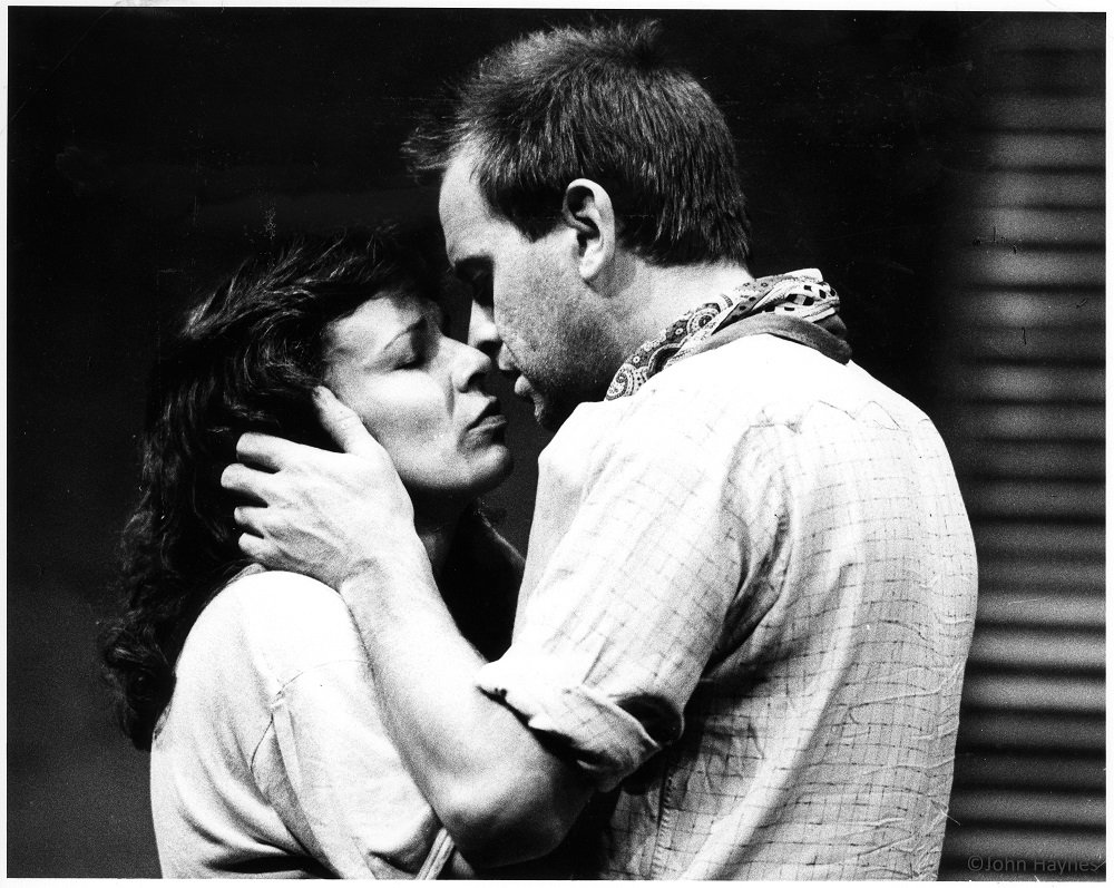 NationalTheatre's tweet photo. Julie Walters and Ian Charleson in 1984's Fool for Love. Sam Shepard, 1943-2017. https://t.co/c4GdViFUFX