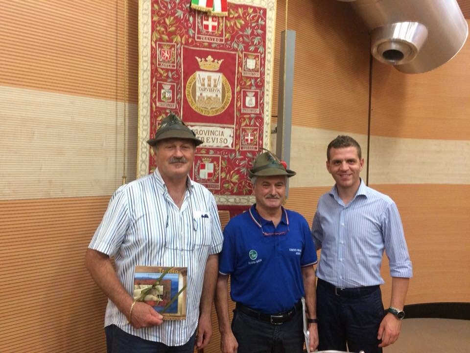 Ringraziamento da parte del Consiglio Provinciale agli alpini per adunata del Piave 2017 #alpini #treviso