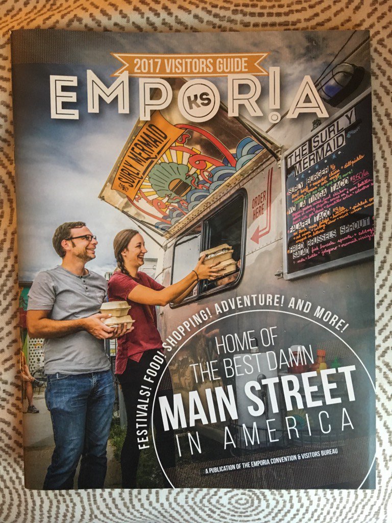 Saw this in my hotel. Looking forward to my day in Emporia, KS. <a href="/NatlMainStreet/">Main Street America</a> <a href="/ETownMainStreet/">Emporia Main Street</a>