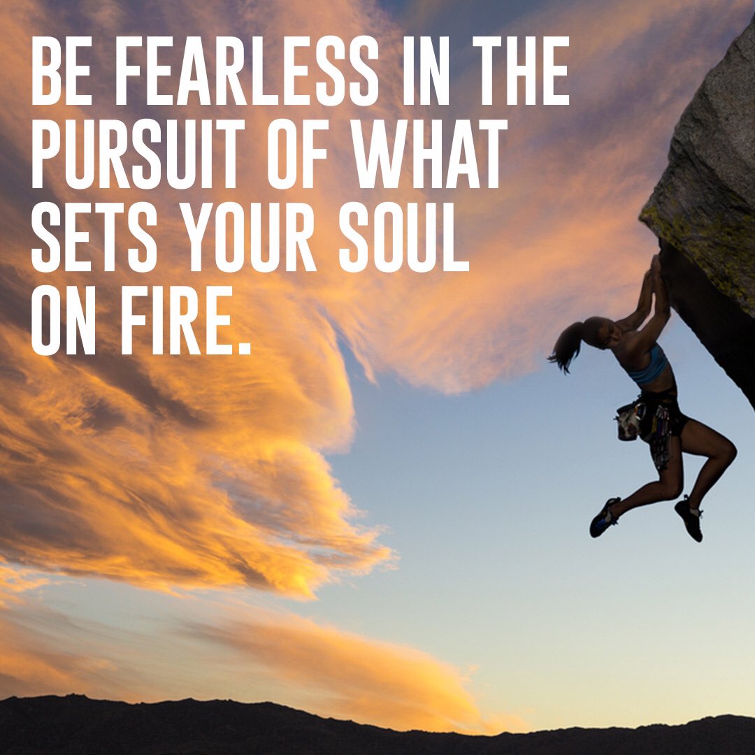 StephMcMahon's tweet image. Be fearless in the pursuit of what sets your soul on fire. #motivationmonday #morningmotivation
