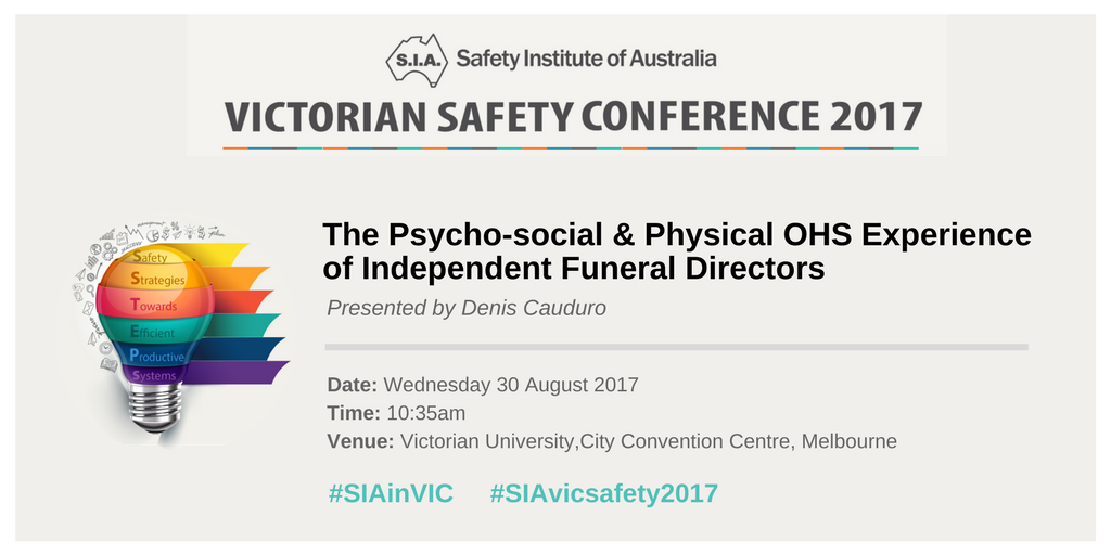 AIHS_OHS's tweet photo. SIA Vic Safety Conference - Hear the latest in Thesis Research Register https://t.co/yjyAbtNagD 
 #SIAvicsafety2017 https://t.co/fpITsfnrOJ