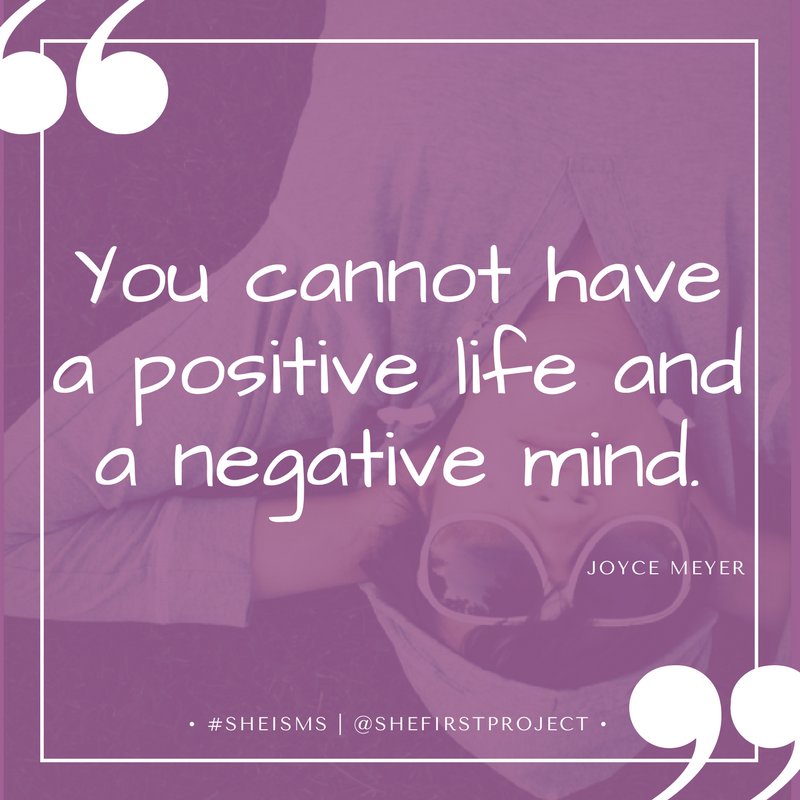 SheFirstProject's tweet photo. #Positivity or #negativity -- the choice is yours! #Sheisms #SheFirst #mondaymotivation #inspiration #joycemeyer #positivethinking https://t.co/pHsiVNovOj