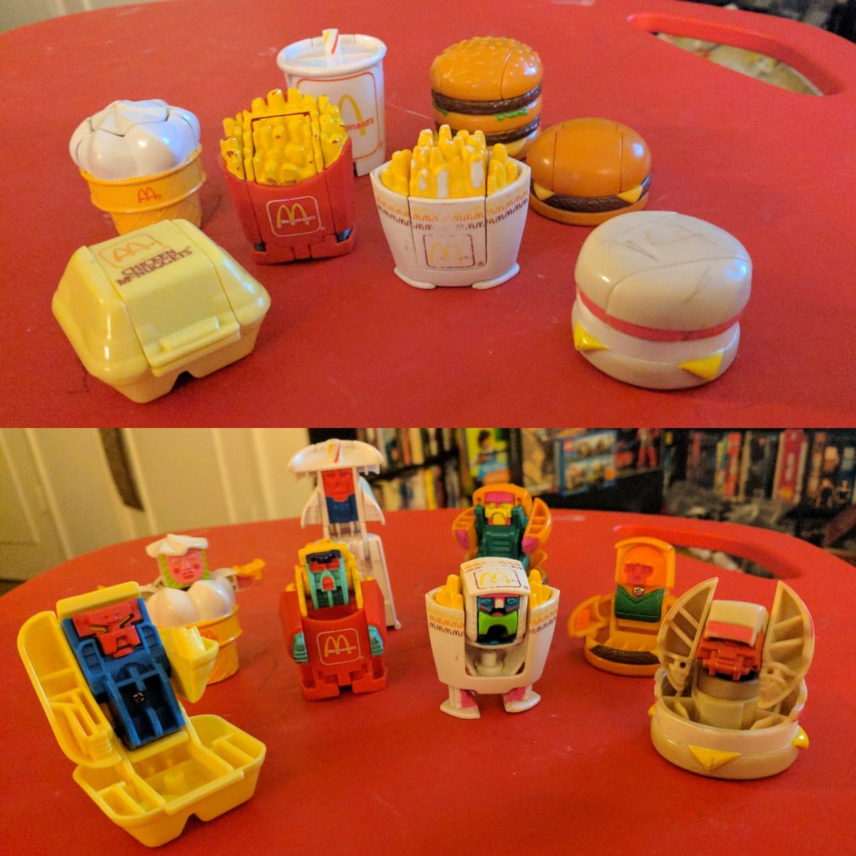 Spudmunkey's tweet image. I&apos;m telling you @McDonalds, we NEED quality #HappyMeal Toys like these back! My 5 yr old flipped when he saw them!🤖 #Changeables #McRobots