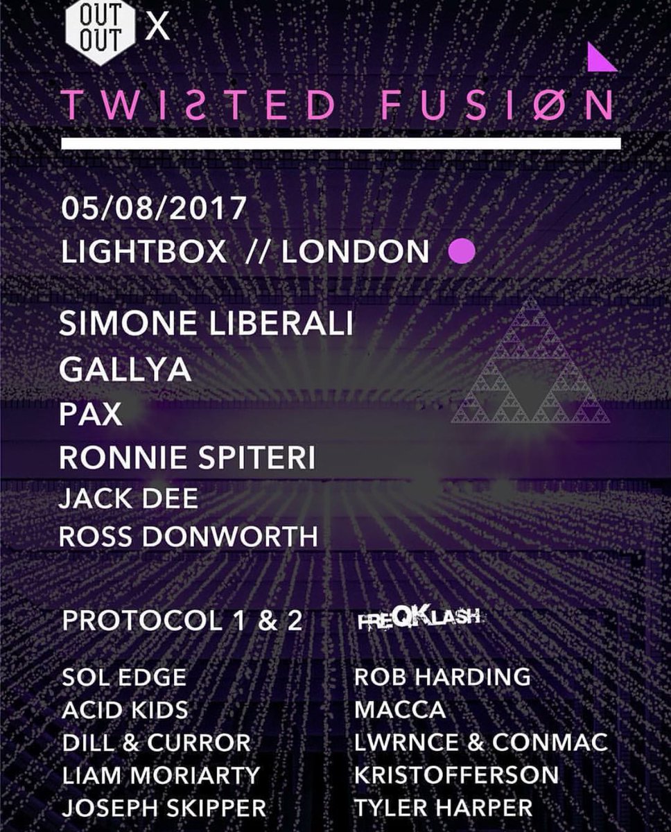 Join us Saturday night for <a href="/twistedfusion15/">Twisted Fusion</a> x <a href="/OutOutPromo/">OutOut Promotions</a> w/ <a href="/SimoLibe/">Simone Liberali</a> Gallya &amp; more!

Tks > bit.ly/2vaDnkc