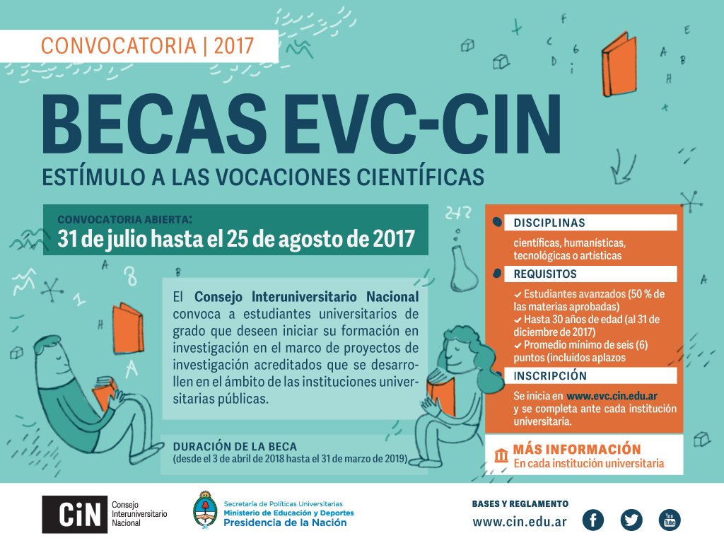 ¡CONVOCATORIA 2017 ABIERTA! evc.cin.edu.ar