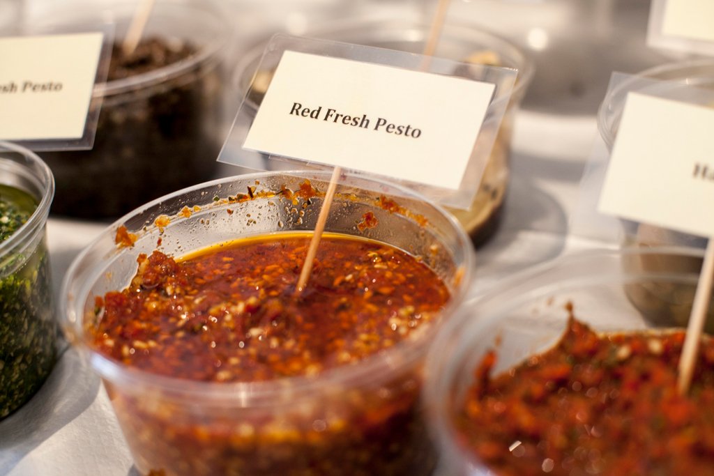 aesurcouf's tweet photo. Red Fresh Pesto on French bread, a taste of the South of France... #jerseyCI #foodsupplier #guernseyci #inspiration #foodpic #pesto https://t.co/kQ7KTNBpjQ
