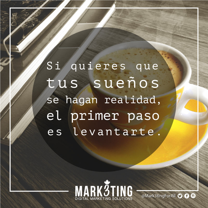 Mark3tingForAll's tweet photo. Animo, excelente inicio de semana! #felizlunes #Happymonday #joyeuxlundi #MakeMarketing https://t.co/IDEacv0cHc