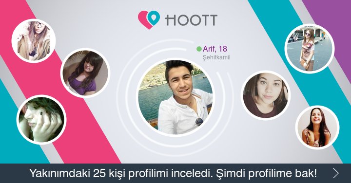 #HOOTTapp Çevrendeki yeni kişilerle tanış ve sohbet et! HOOTT ile Eğlen! goo.gl/jPUaB0