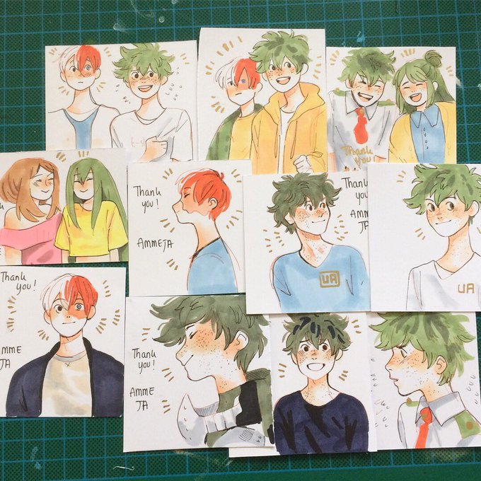 some of the ty cards I've prepared for orders ☀️ 