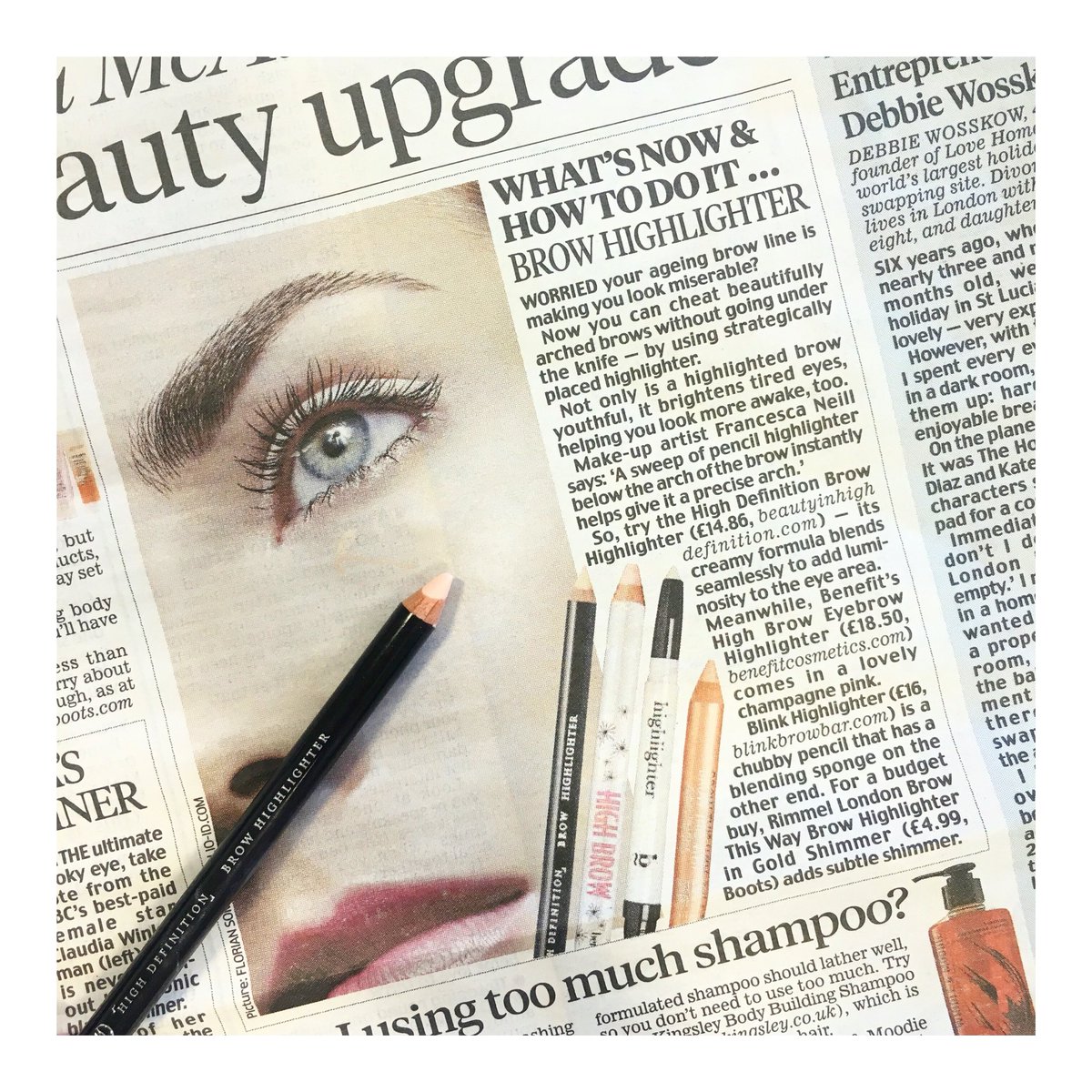 Brow highlighter = the easy way to cheat wide awake eyes 💁🏼 #MondayEssential