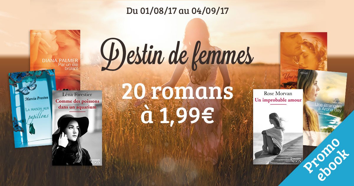 harlequinfrance's tweet photo. #Promo #ebooks #DestinDeFemmes Profitez vite de notre offre spéciale sur 20 romances touchantes et pleines d'espoir https://t.co/0CxNsaaPXv https://t.co/1fPm59yH8Q