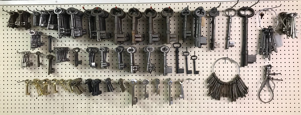 LichLockandKey's tweet image. Cast and church keys. We still cut these, and by hand too.