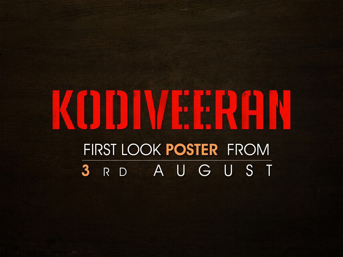 ursniresh's tweet photo. #Sasikumar next movie #Kodiveeran directed by #Muttaiah 1st look on 3rd August. @SasikumarDir @dir_muthaiya https://t.co/2R4f6yogSR