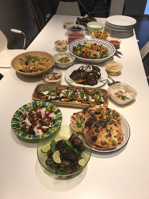 My amazing colleague Beth single-handedly cooked the office up a FEAST for a great cause #CookForSyria <a href="/UNICEF/">UNICEF</a> unicef.org.uk/donate/syria/ BRAVO