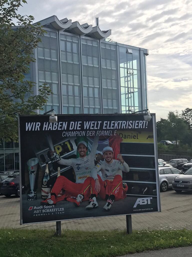 abtmotorsport's tweet photo. Our headquarters in Kempten today #AllTheWayABT https://t.co/fSKhjngwnp