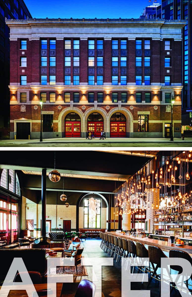 Mi Place On Twitter The Former Detroit Fire Department Headquarters Has Been Redeveloped Into A Boutique Hotel Restaurant With Medc Local Private Investments Https T Co 2h5511vqng