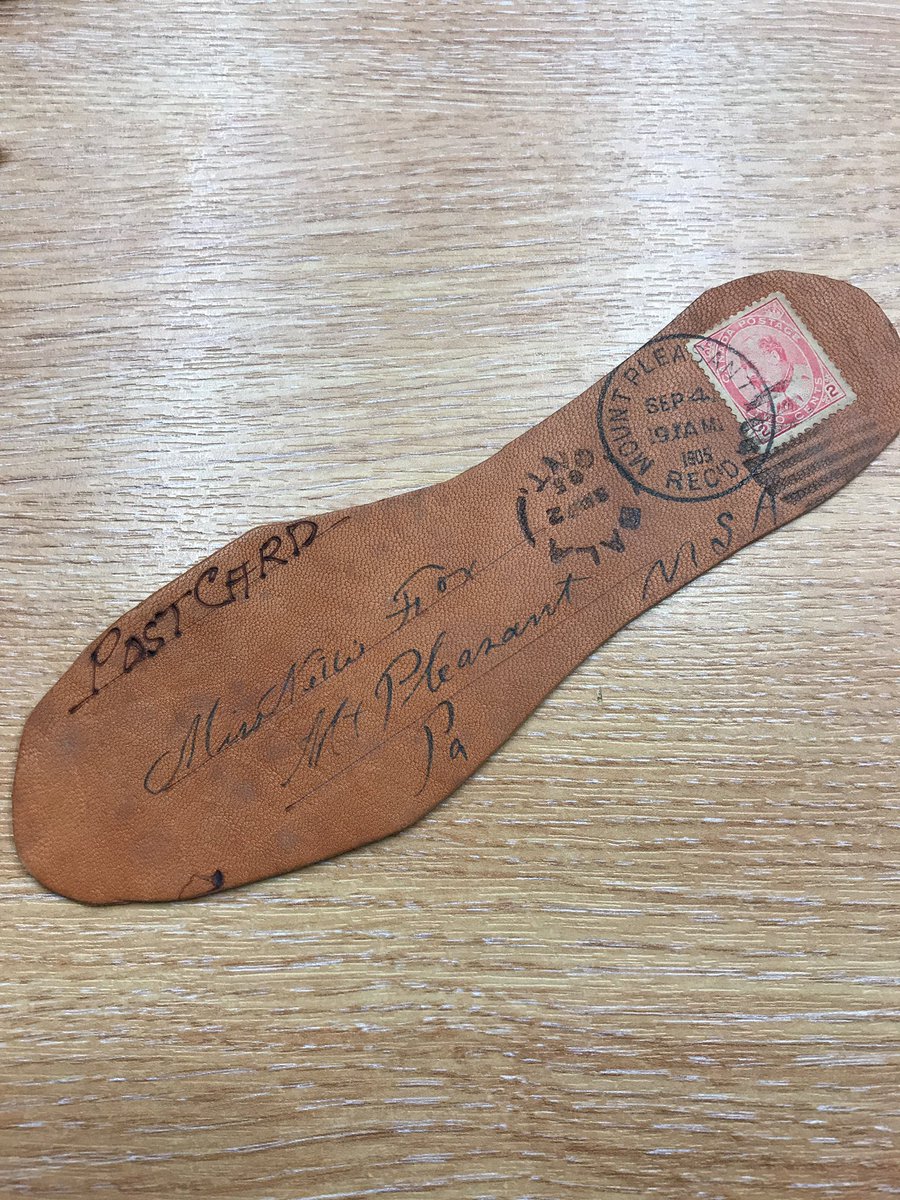 philangles's tweet photo. Now I've seen some things over the years..! How about posting a shoes leather insole from Canada in 1905! https://t.co/d3hBZDOy8h