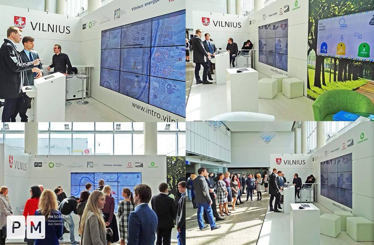 pmscreengroup's tweet image. Colleagues from Vilnius city municipality asked us to make interactive booth, would it grab your attention? #PMScreen #interactive #booth