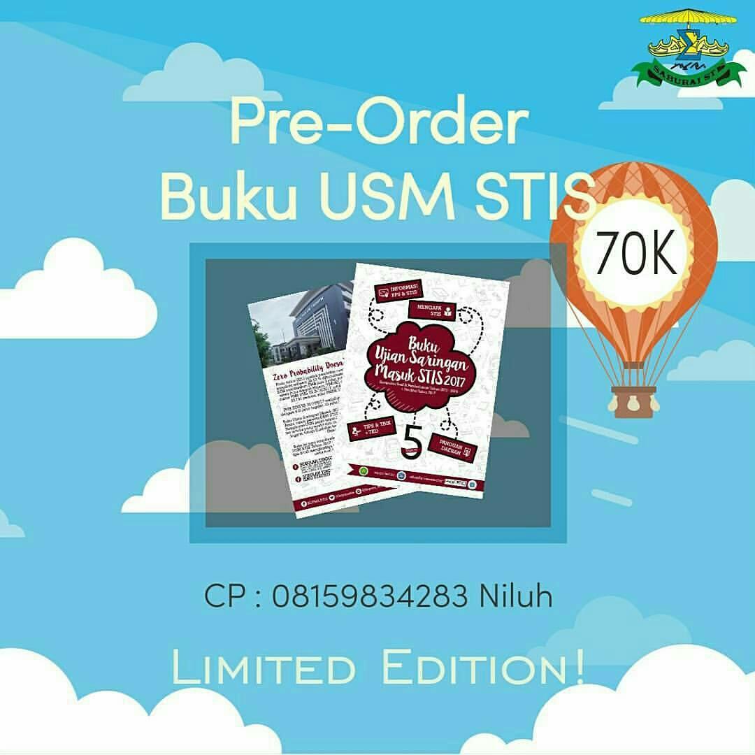 Masih bisa juga beli BUSM STIS 2017 nya ke kami dari sekarang :)