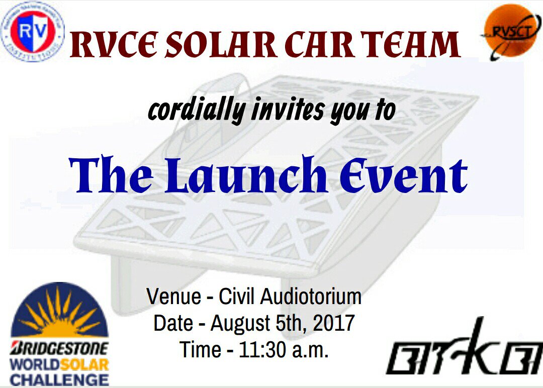 solarcar_rvce's tweet photo. Get ready to witness India's most efficient solar EV.We,students of RVCE are very excited for it.
#RVSCT #arka #BWSC2017 #RVCE #SOLAR #india https://t.co/umGQrbtBSJ