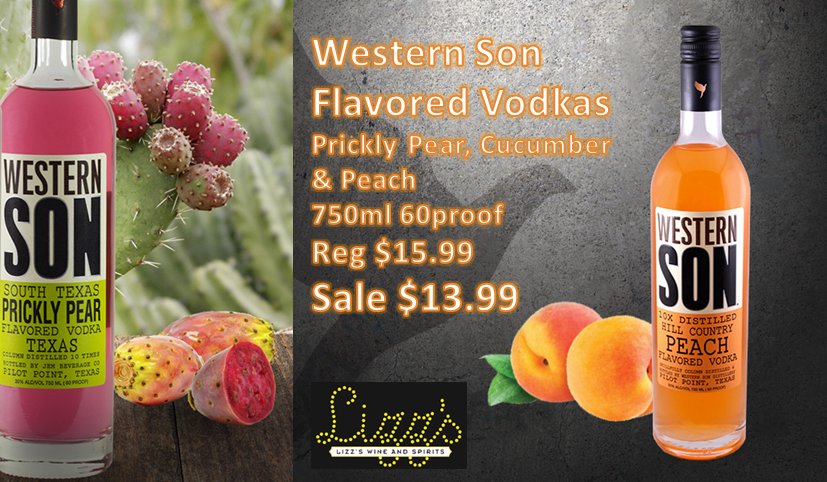 LizzWineSpirits's tweet image. Our @westernsonvodka tasting was a huge success! This stuff is so good we&apos;ve extended our sale a second week. #PeachVodka #PricklyPearVodka