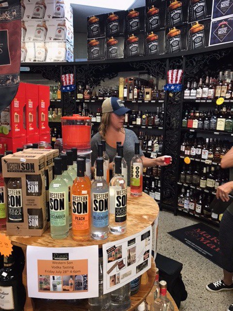 LizzWineSpirits's tweet image. Our @westernsonvodka tasting was a huge success! This stuff is so good we&apos;ve extended our sale a second week. #PeachVodka #PricklyPearVodka
