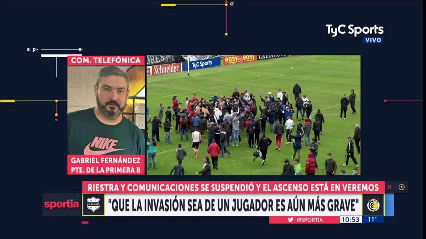 Sportia Gabriel Fernandez Presidente De La B Que La Invasion Sea De Un Jugador Es Aun Mas Grave